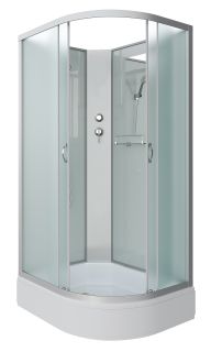 Душевая кабина Niagara NG-33294-14LBK 120x90см серебро/матовое